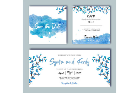 Blue Wedding Invitation: A Timeless Design for Your Special Day