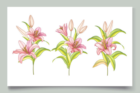 Charming Hand Drawn Floral Wedding Card Set for Your Invitations