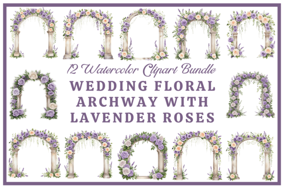 Dreamy Lavender Rose Arches for Romantic Designs