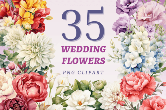 Unlock Your Creativity with 35 Wedding Flower PNGs